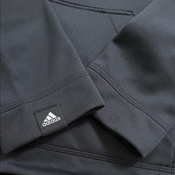 Adidas Black and White Logo Hoodie - Picture 7 of 8